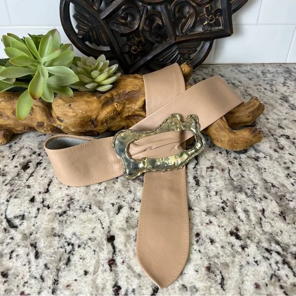 Vintage | Accessories | Vintage Tan Leather Belt With  display picture 3